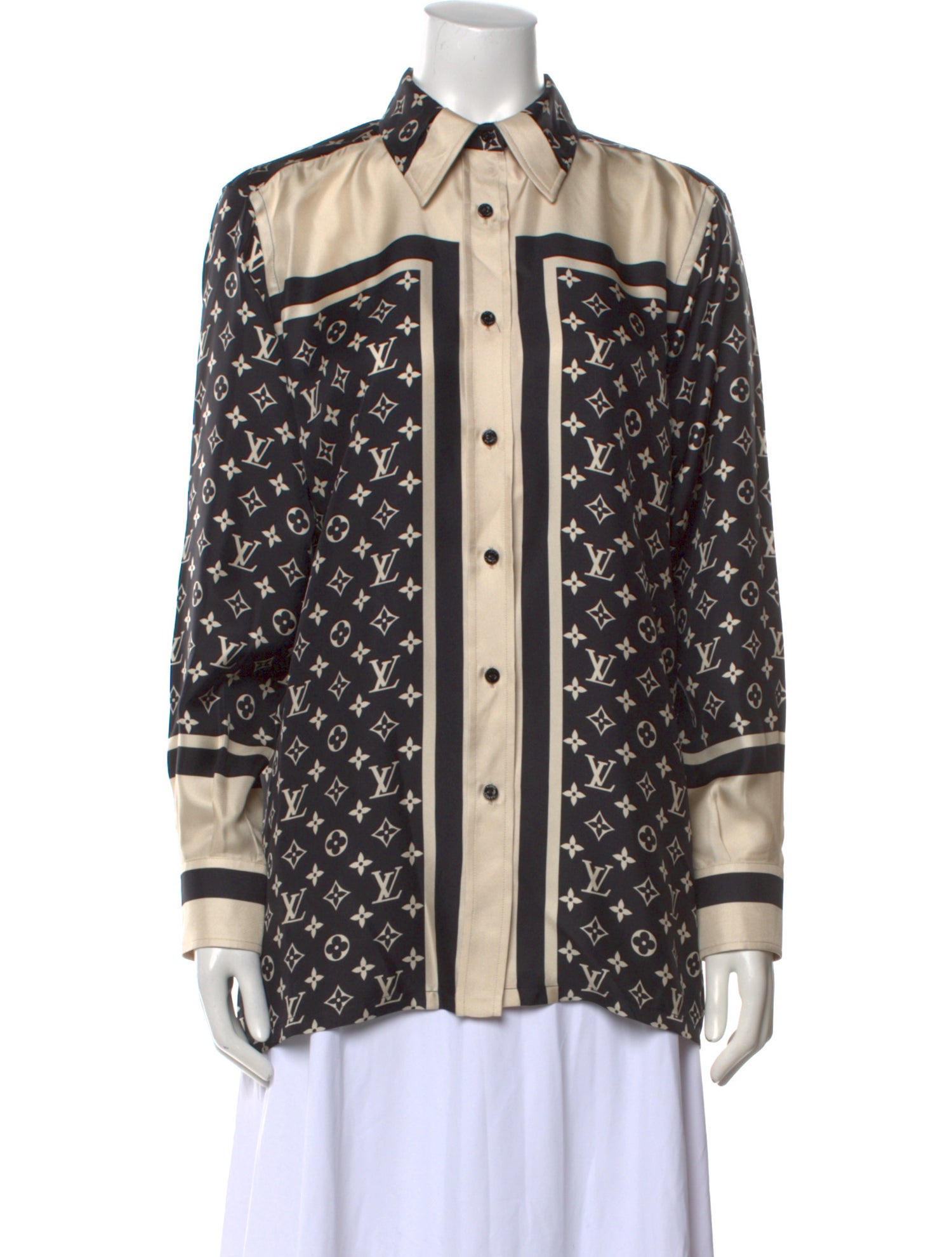 Louis Vuitton 2022 Silk Button-Up Top