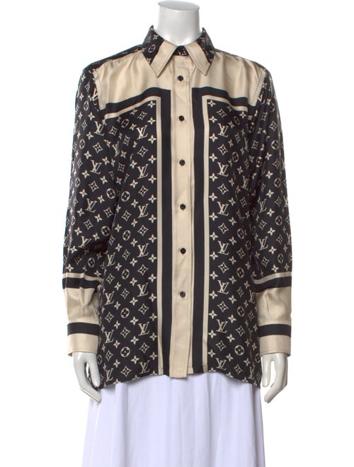 Louis Vuitton 2022 Silk Button-Up Top
