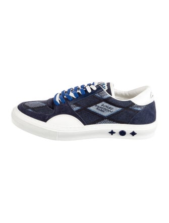 Louis Vuitton Damier Azur Pattern Canvas Sneakers