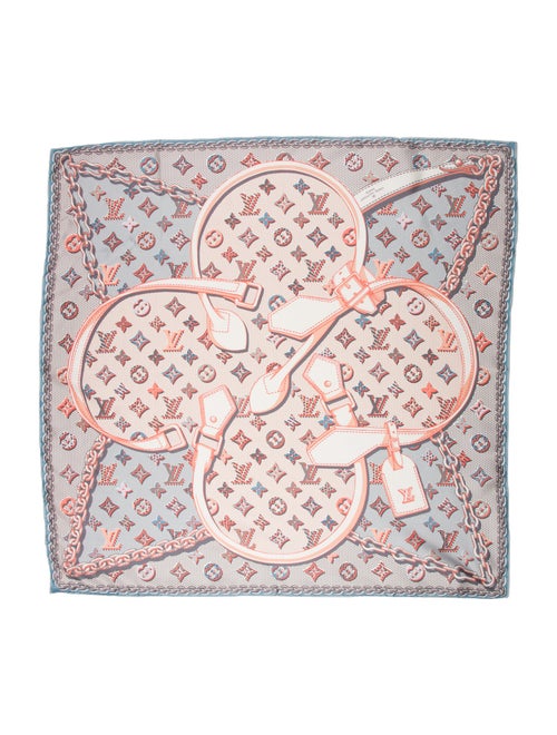 Louis Vuitton Pop Monogram Silk Square Scarf Silk Scarf