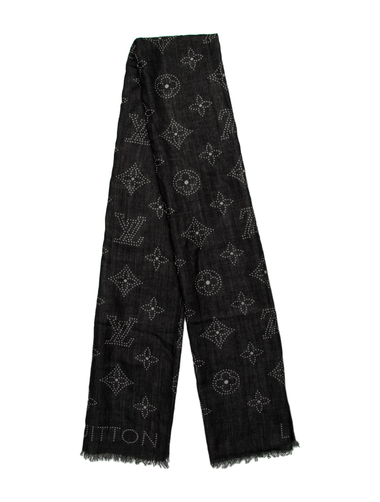 Louis Vuitton Cashmere LV Monogram Scarf