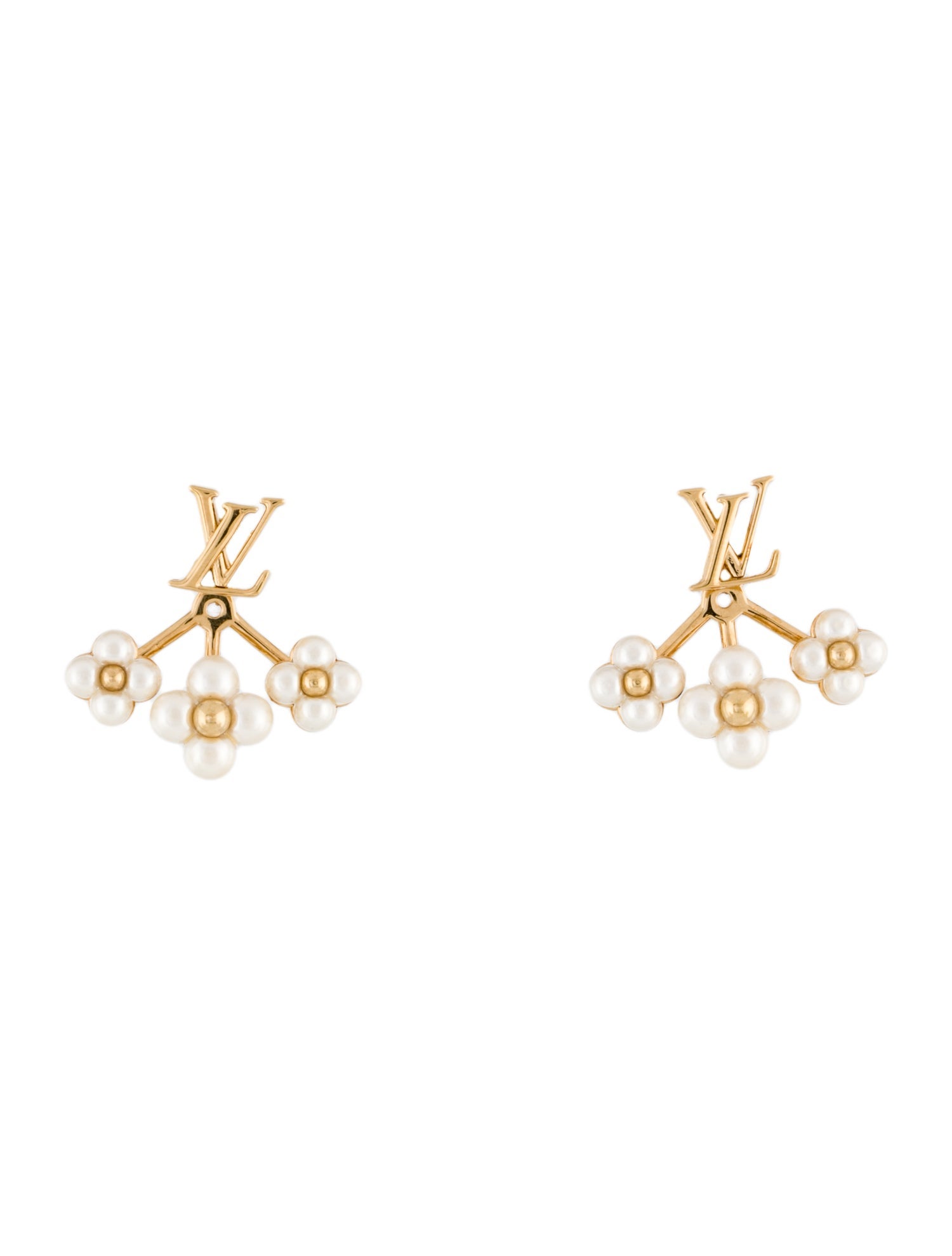 Louis Vuitton LV Floragram Drop Earrings