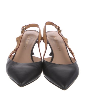 Louis Vuitton Leather Slingback Pumps