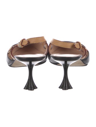 Louis Vuitton Leather Slingback Pumps