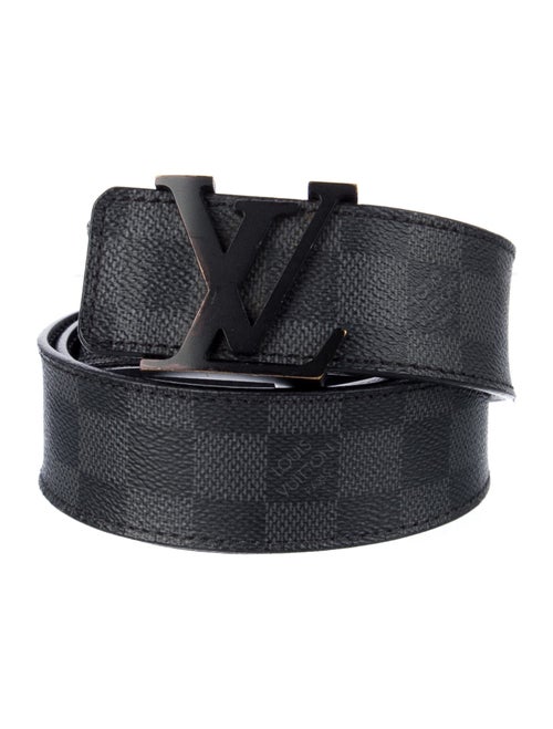 Louis Vuitton 2016 Damier Graphite Pattern Waist Belt