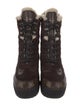 Louis Vuitton LV Monogram Suede Combat Boots