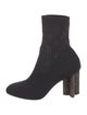 Louis Vuitton LV Monogram Embroidered Accent Sock Boots
