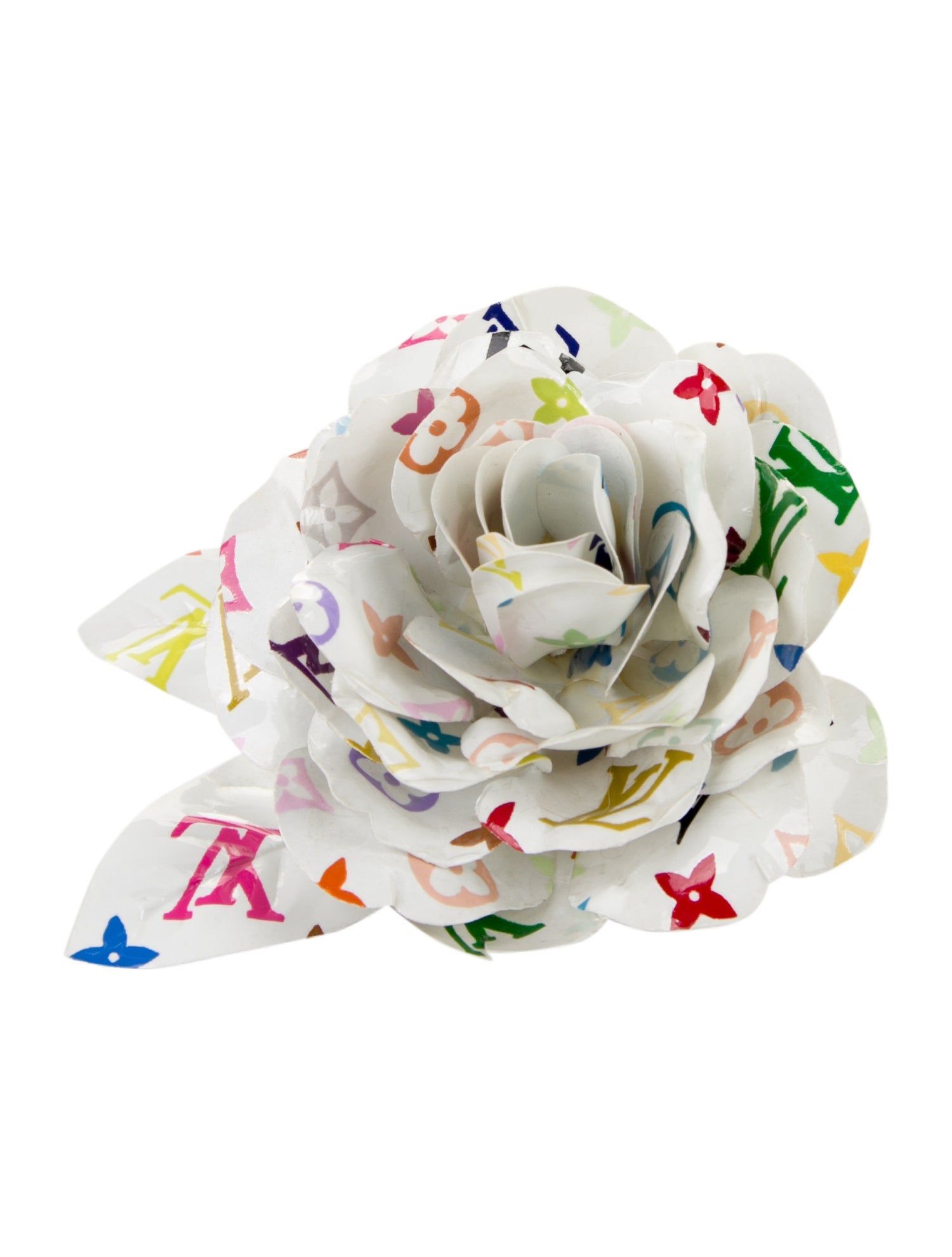Louis Vuitton Monogram Multicolore Rose Brooch