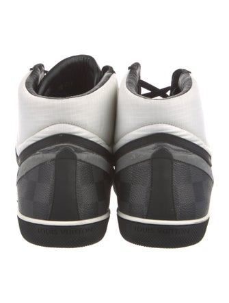Louis Vuitton Damier Graphite Pattern Leather Trim Embellishment Sneakers