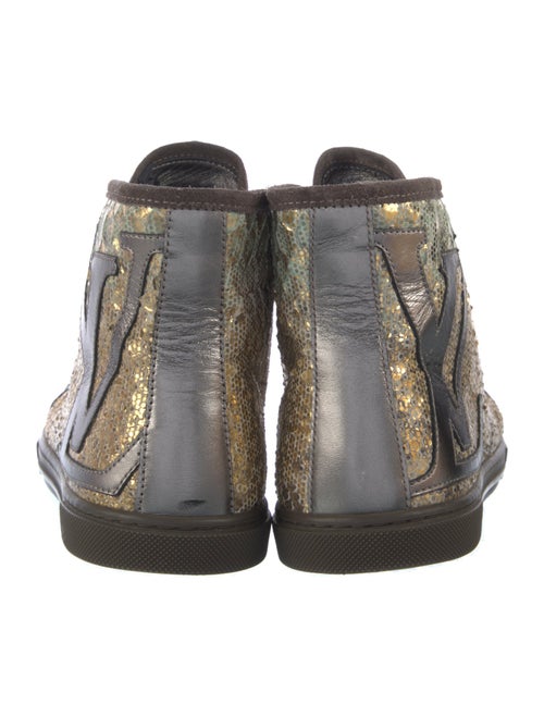 Louis Vuitton Leather Printed Sneakers