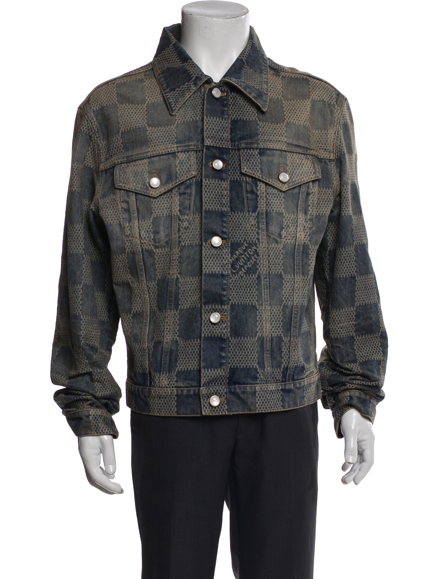 Louis Vuitton 2024 Signature Logo Denim Jacket