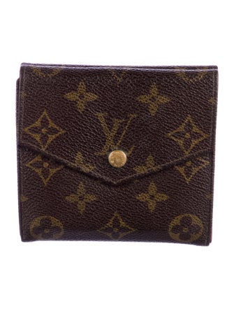 Louis Vuitton LV Monogram Coated Canvas Elise Wallet