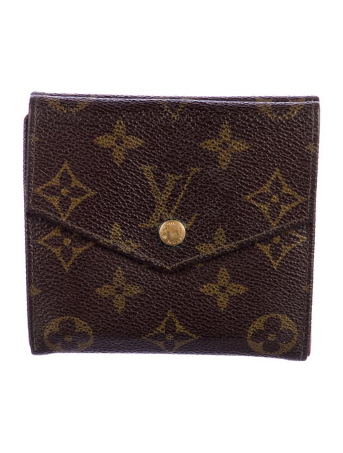 Louis Vuitton LV Monogram Coated Canvas Elise Wallet