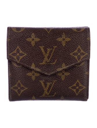 Louis Vuitton LV Monogram Coated Canvas Elise Wallet