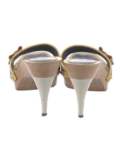 Louis Vuitton Monogram Pattern Denim Slides