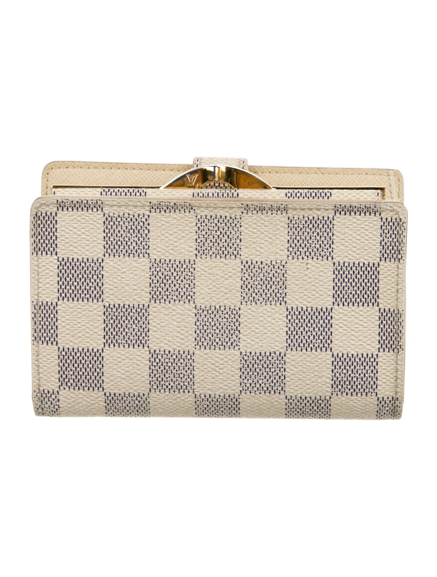 Louis Vuitton 2012 Damier Azur Pattern French Purse