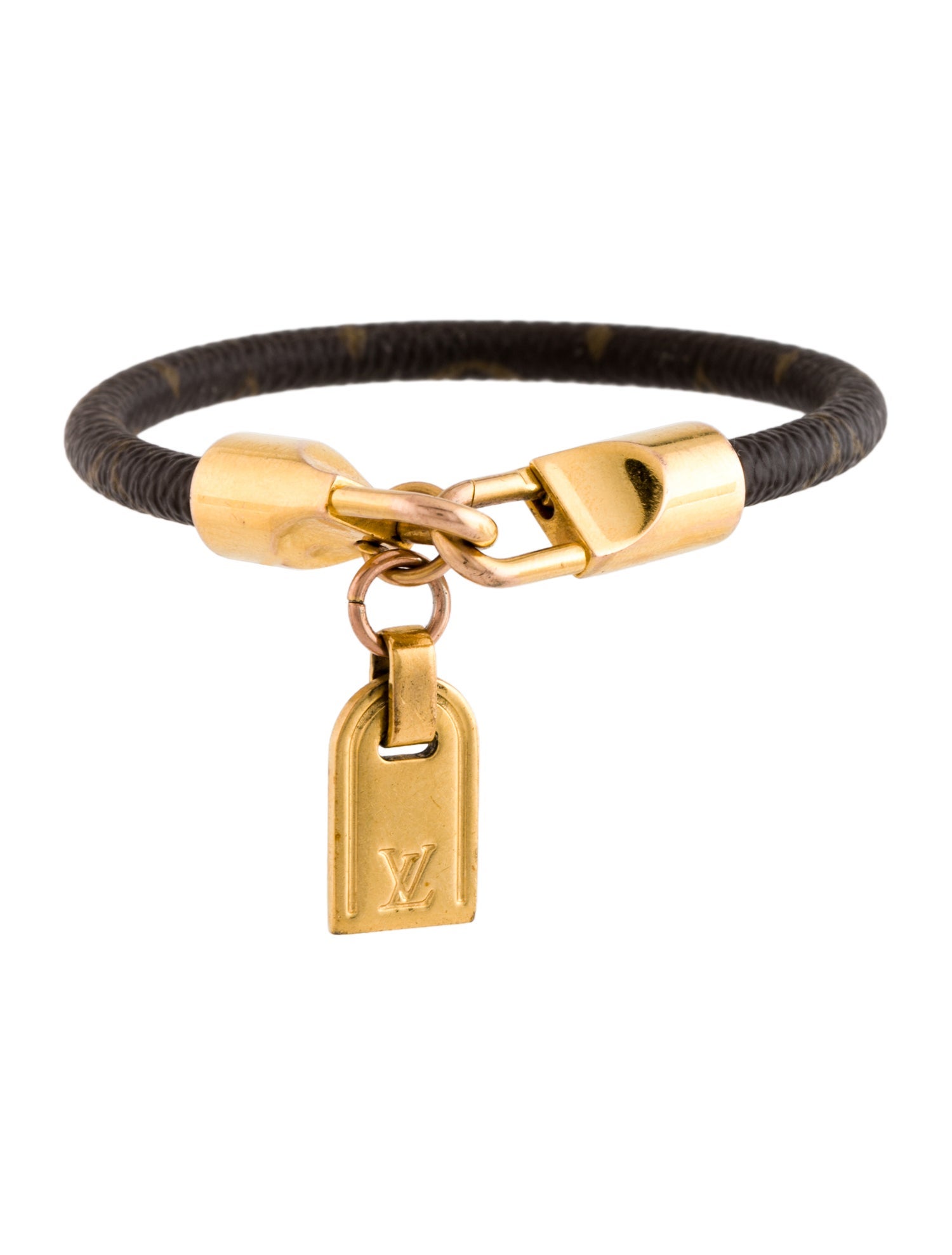 Louis Vuitton Canvas Monogram Luck It Charm Bracelet