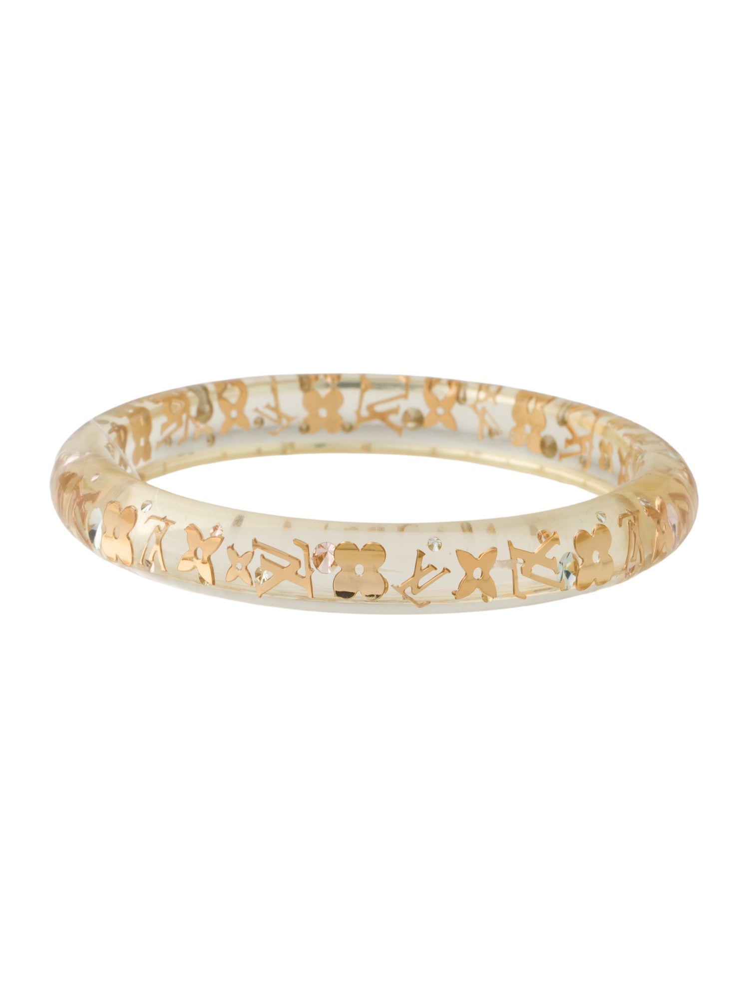 Louis Vuitton Resin & Crystal Inclusion Bangle