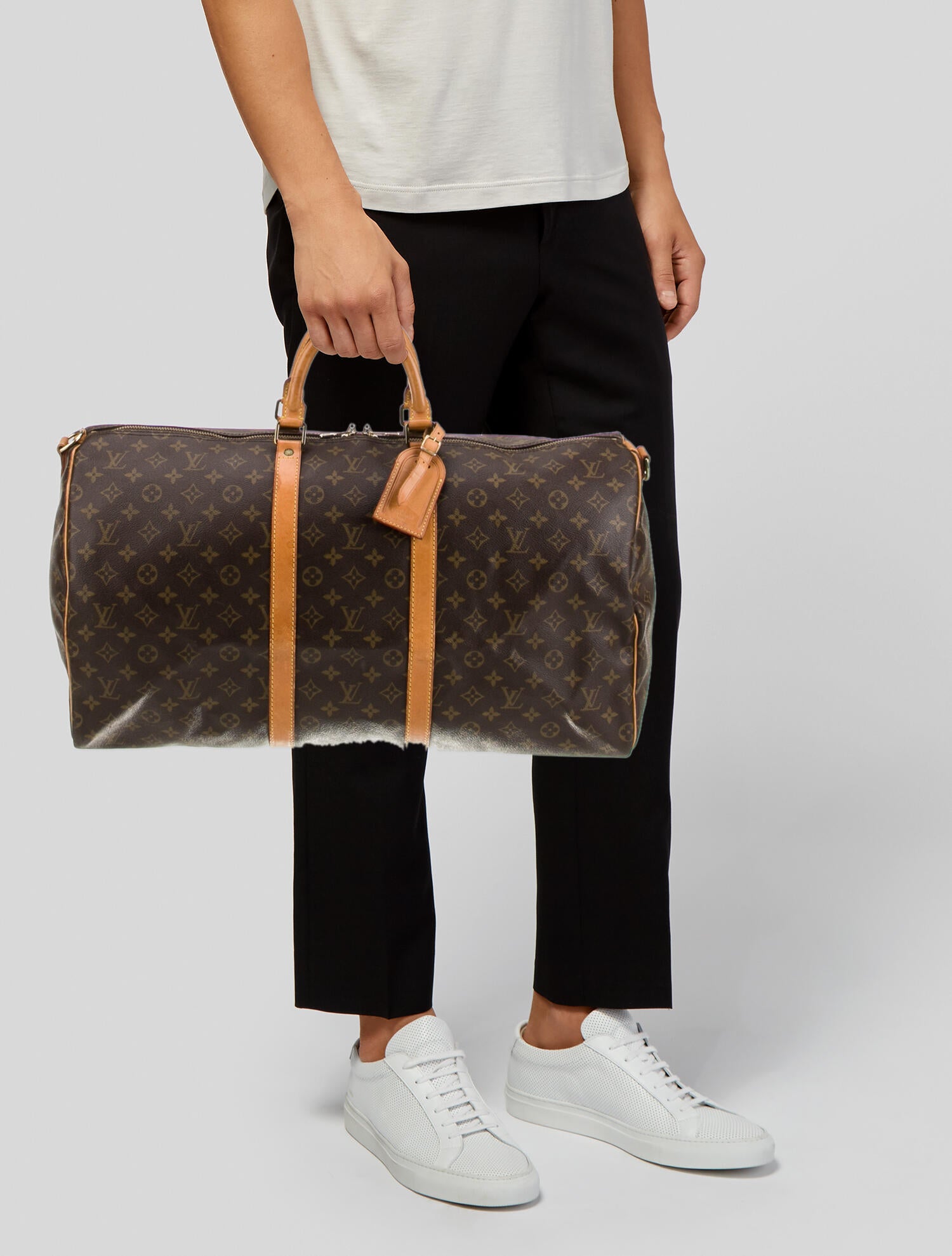 Louis Vuitton LV Monogram Keepall Bandouliere 55 Vintage