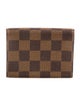 Louis Vuitton Damier Ebene Pattern Coated Canvas Card Case
