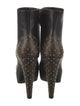 Louis Vuitton Monogram Pattern Leather Boots