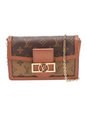 Louis Vuitton LV Monogram Monogram Reverse Canvas Wallet On Chain Dauphine Bag