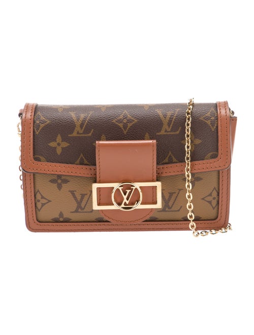 Louis Vuitton LV Monogram Monogram Reverse Canvas Wallet On Chain Dauphine Bag