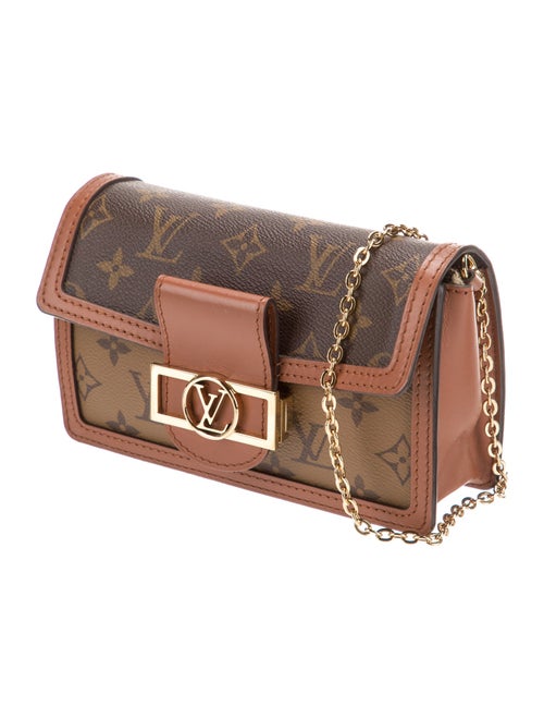 Louis Vuitton LV Monogram Monogram Reverse Canvas Wallet On Chain Dauphine Bag