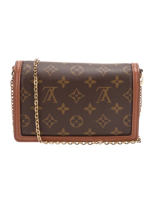 Louis Vuitton LV Monogram Monogram Reverse Canvas Wallet On Chain Dauphine Bag