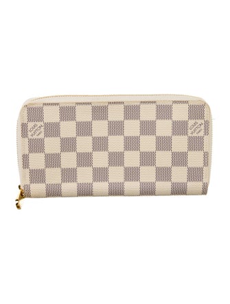 Louis Vuitton Damier Azur Pattern Coated Canvas Zippy Wallet