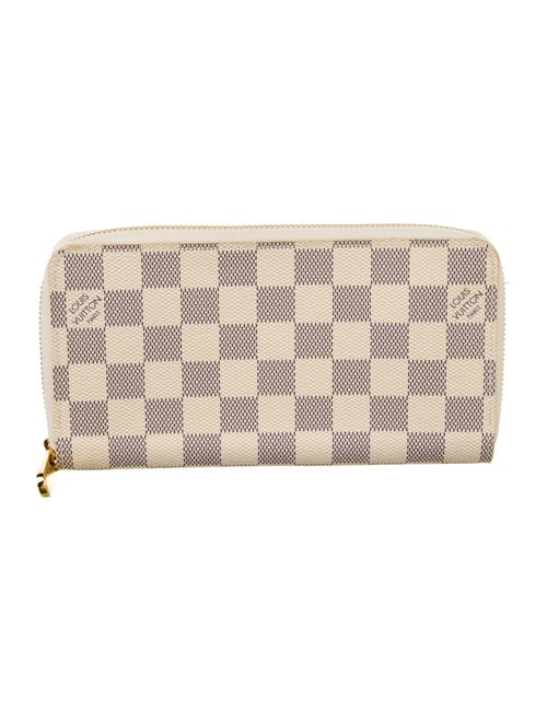 Louis Vuitton Damier Azur Pattern Coated Canvas Zippy Wallet