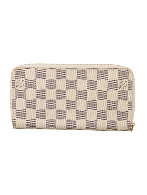 Louis Vuitton Damier Azur Pattern Coated Canvas Zippy Wallet