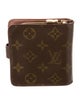 Louis Vuitton LV Monogram Coated Canvas Zippy Compact Wallet