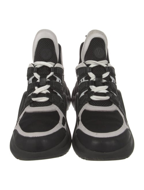 Louis Vuitton Leather Printed Chunky Sneakers