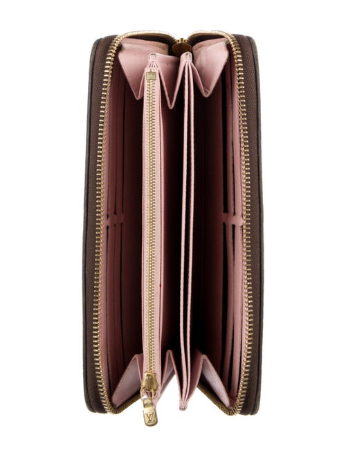 Louis Vuitton Damier Ebene Pattern Coated Canvas Zippy Wallet