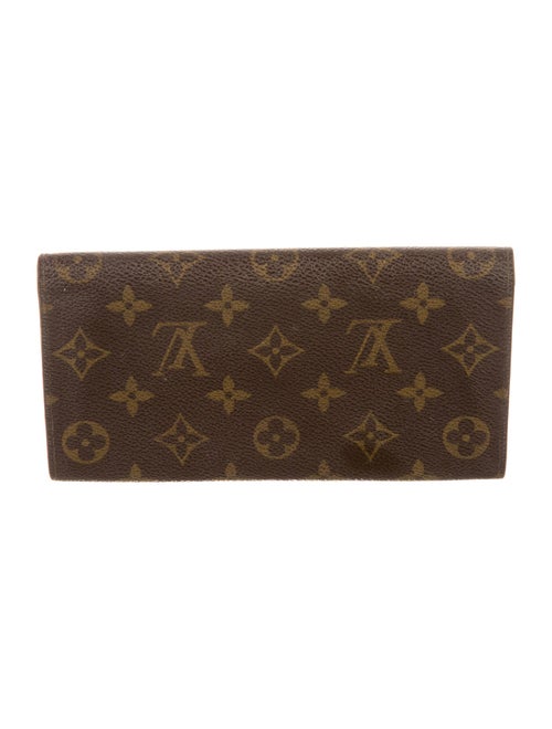 Louis Vuitton Monogram Pattern Coated Canvas Sarah Wallet