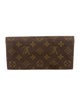 Louis Vuitton Monogram Pattern Coated Canvas Sarah Wallet