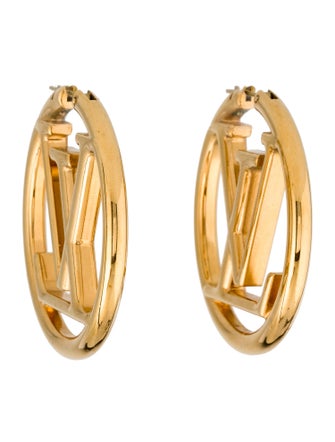 Louis Vuitton Louise Hoop GM Earrings