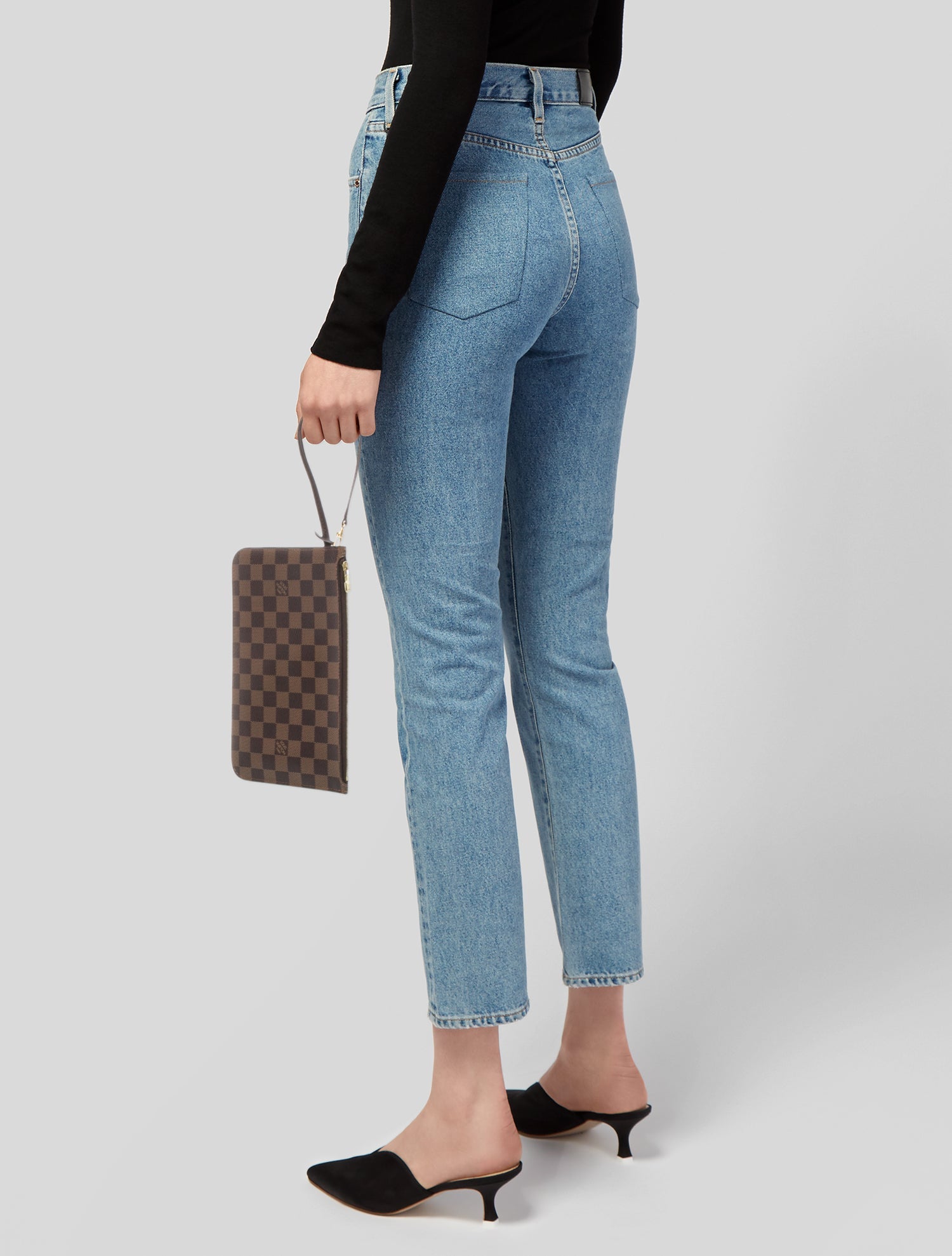 Louis Vuitton Damier Ebene Neverfull Pouch