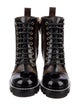 Louis Vuitton Monogram Pattern Combat Boots