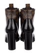 Louis Vuitton Monogram Pattern Combat Boots
