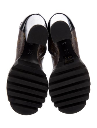 Louis Vuitton Monogram Pattern Combat Boots