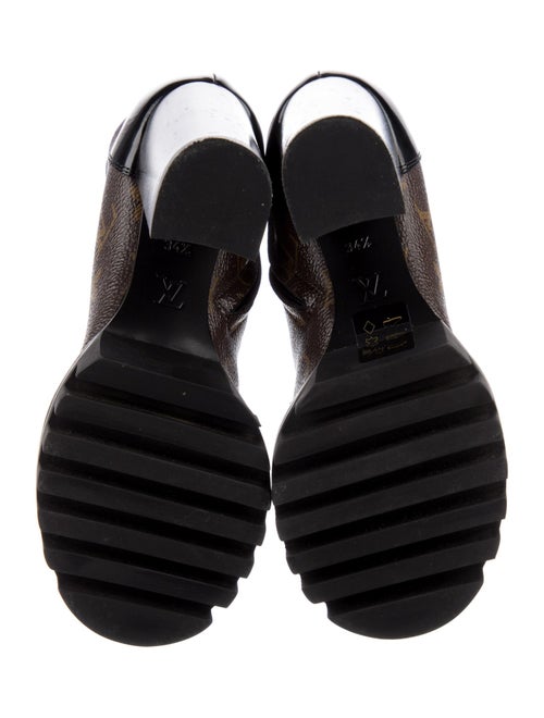 Louis Vuitton Monogram Pattern Combat Boots