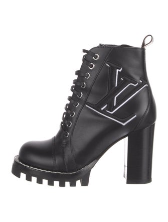 Louis Vuitton LV Monogram Leather Combat Boots