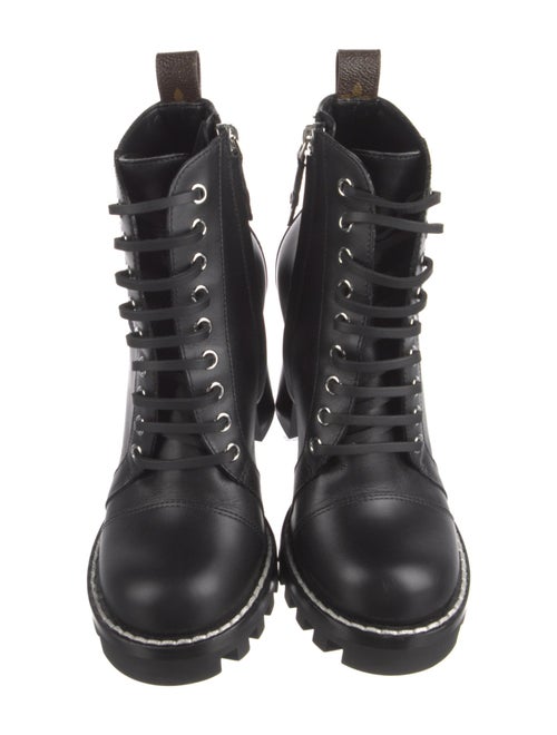 Louis Vuitton LV Monogram Leather Combat Boots