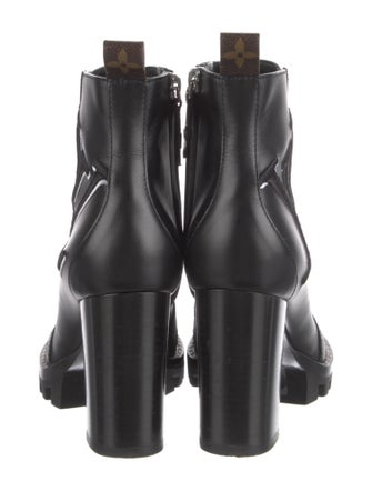 Louis Vuitton LV Monogram Leather Combat Boots