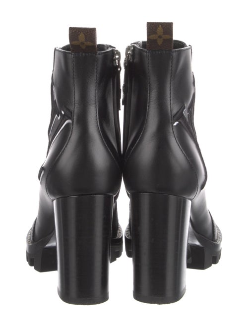 Louis Vuitton LV Monogram Leather Combat Boots