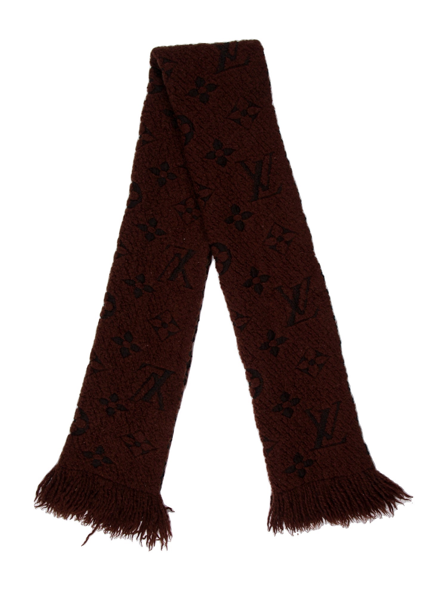 Louis Vuitton Logomania Wool Scarf