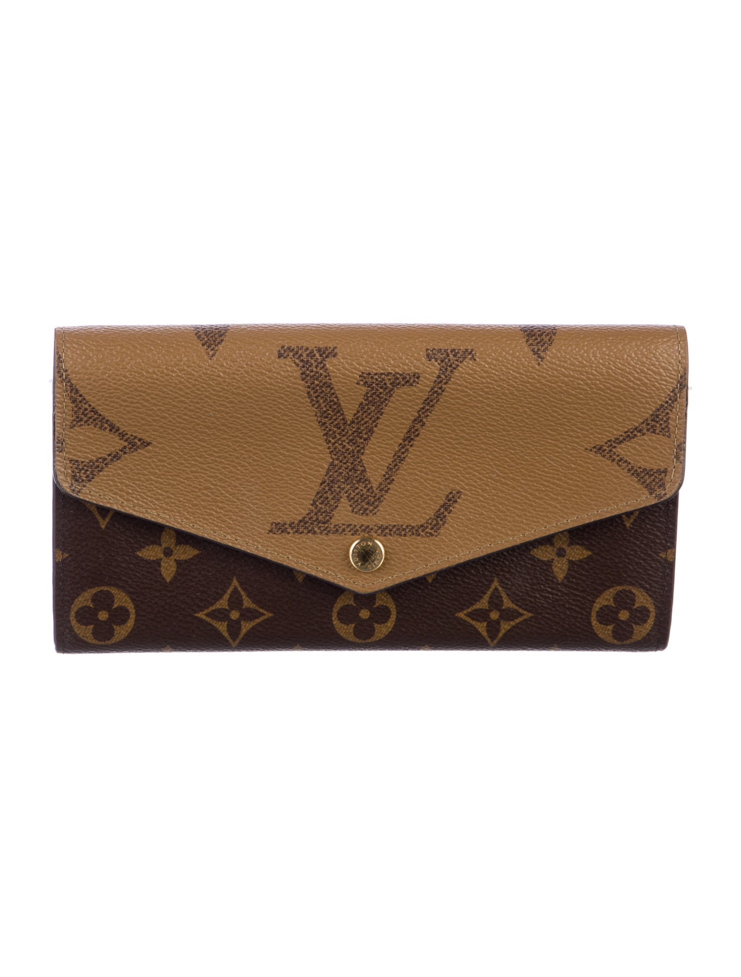 Louis Vuitton Monogram Reverse Coated Canvas Sarah Wallet