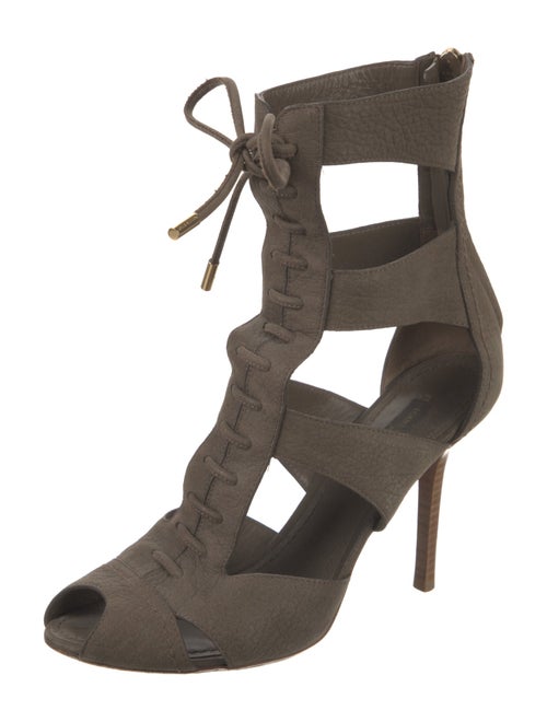 Louis Vuitton Suede Cutout Accent Gladiator Sandals